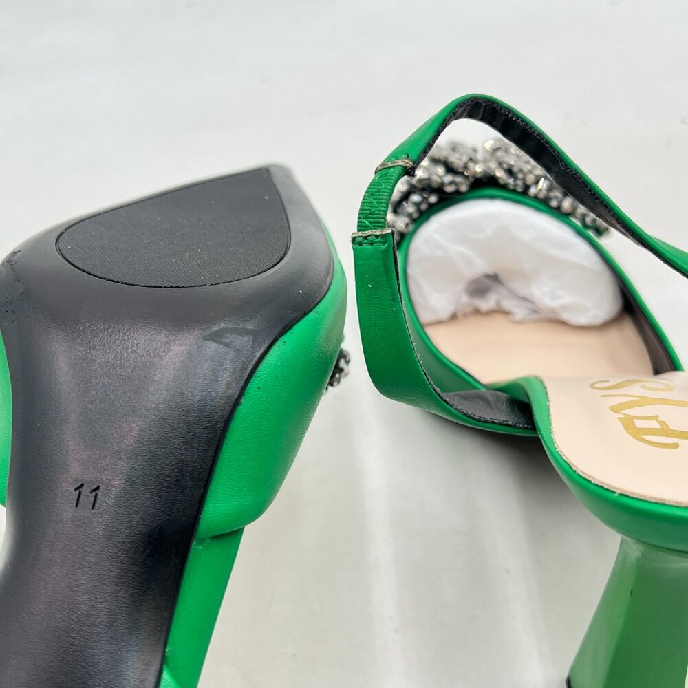 Fys Seagreen Slip On Pointed Toe Pumps Butterfly … - image 6